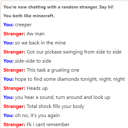 I started Omegling