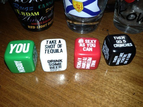 The Dice-Drinking game. Always a surpise!