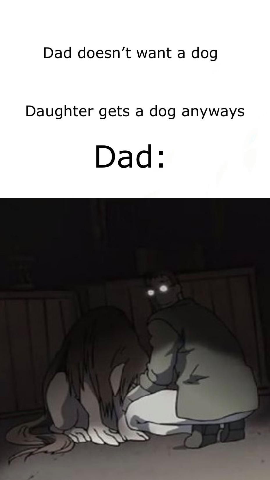 Well if you love dogs so much why don't you just...