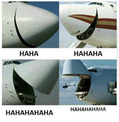 Who said planes can't laugh?