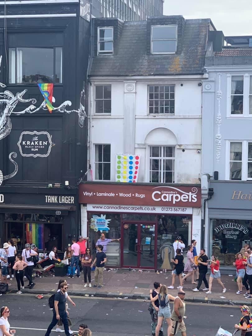 “Where’s the pride flag?” “*** knows, just whack out the twister mat”