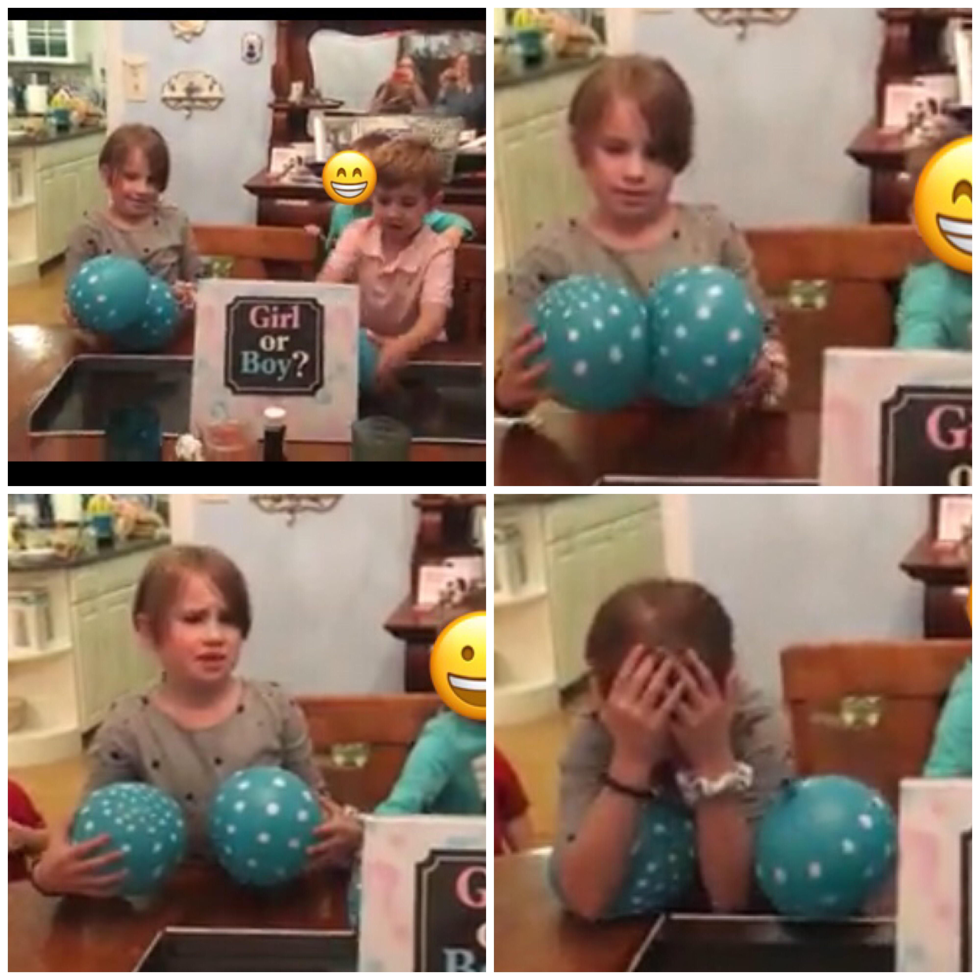 My daughter’s slow realization that she was getting a third little brother and not a sister