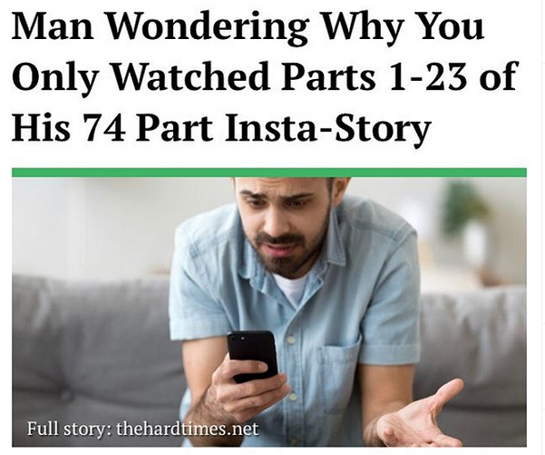No one wants to watch long stories.