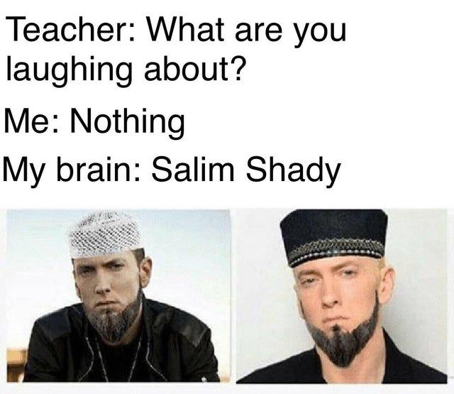 Would the real Salim Shady please blow up