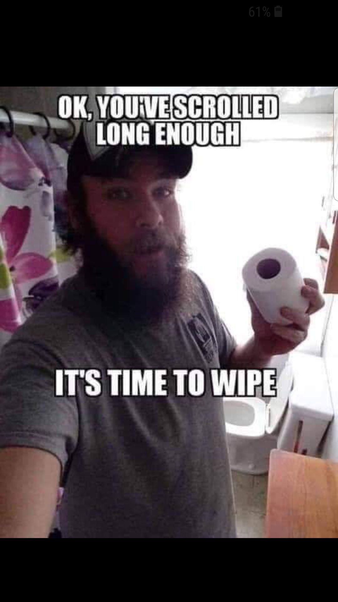 Time to wipe!