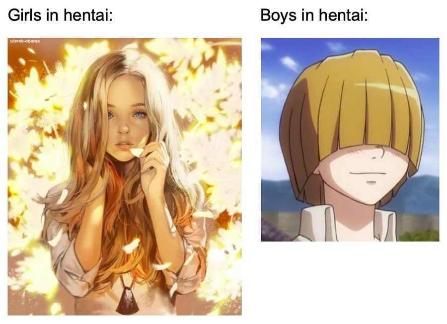 wish there were more cute boys in hentai...