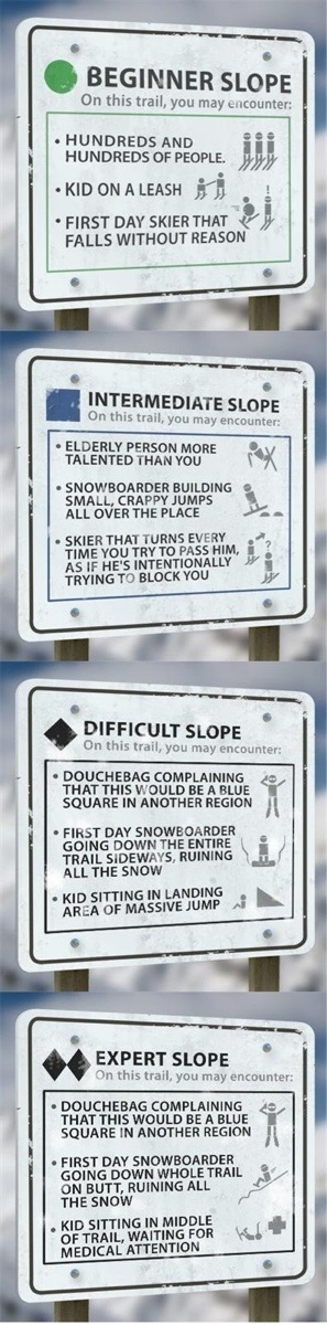Ski-levels explained.