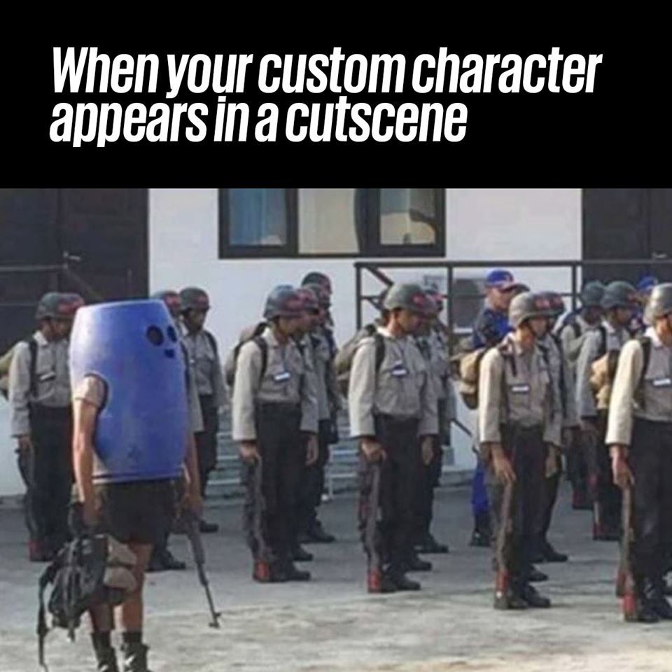 Games which allow custom characters in the cutscenes