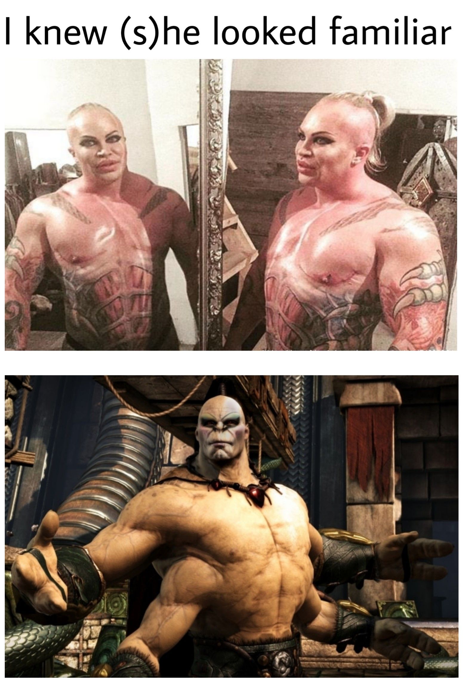 Goro went to beauty school