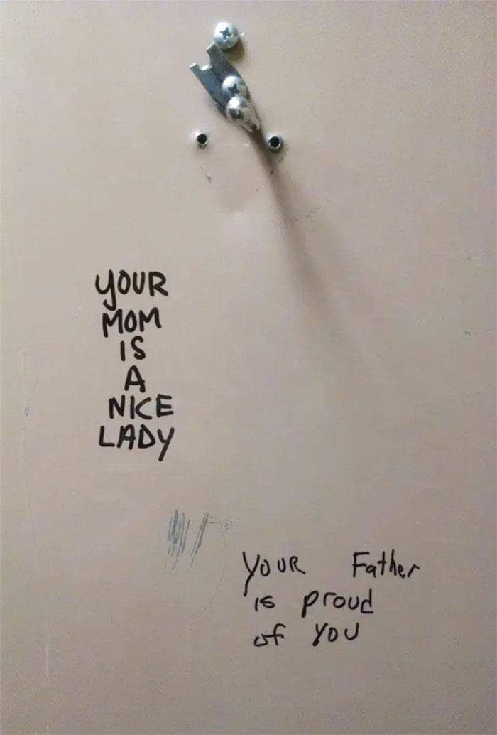 Wholesome graffiti.