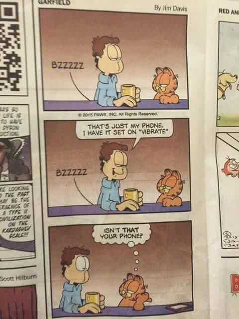 Garfield comic has evolved