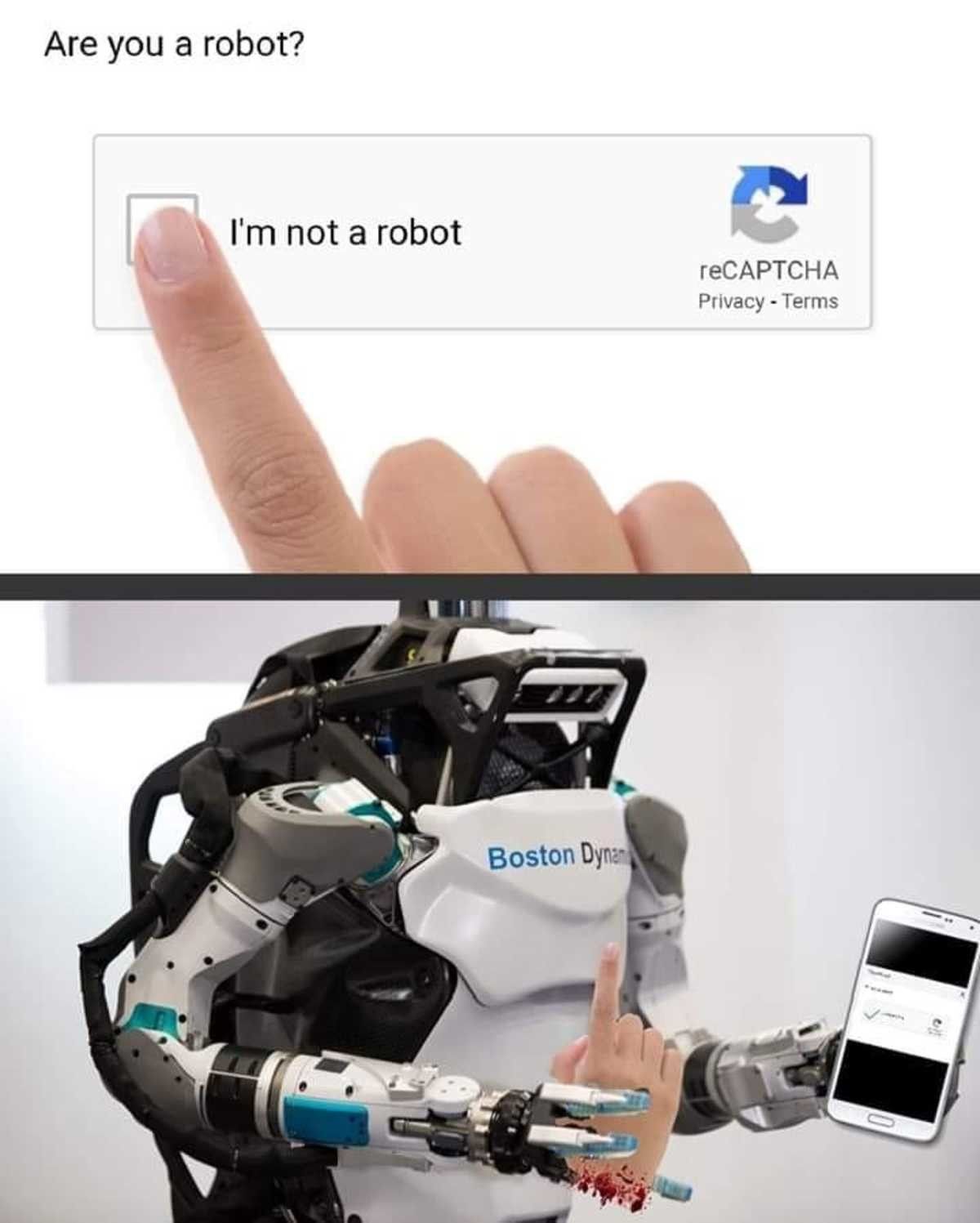 he has become more than a "robot"