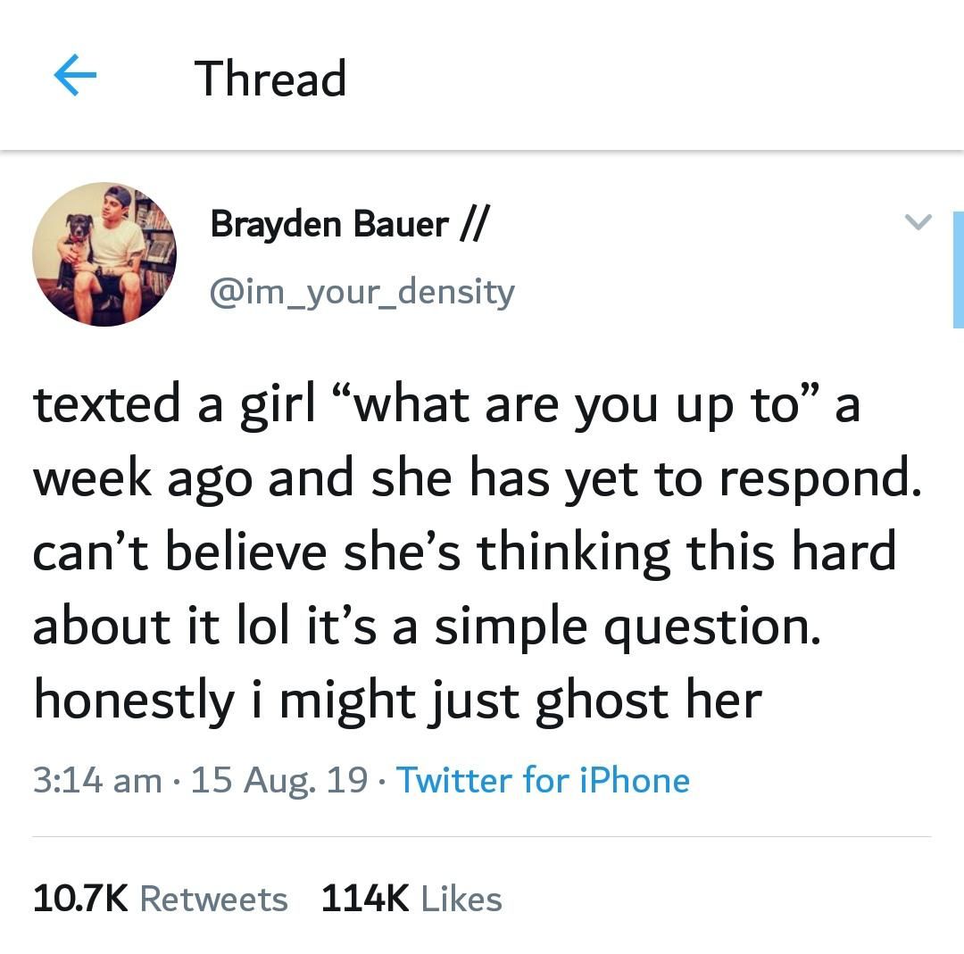 It's a simple question