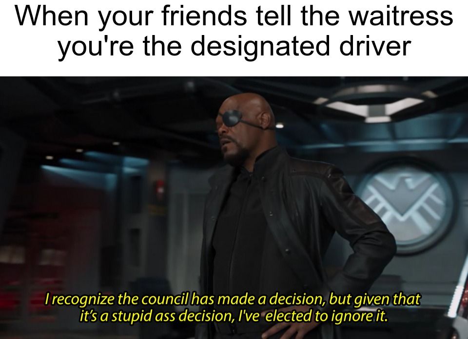 Don't drink and drive guys!