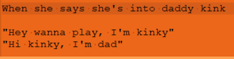 Kinky dad joke