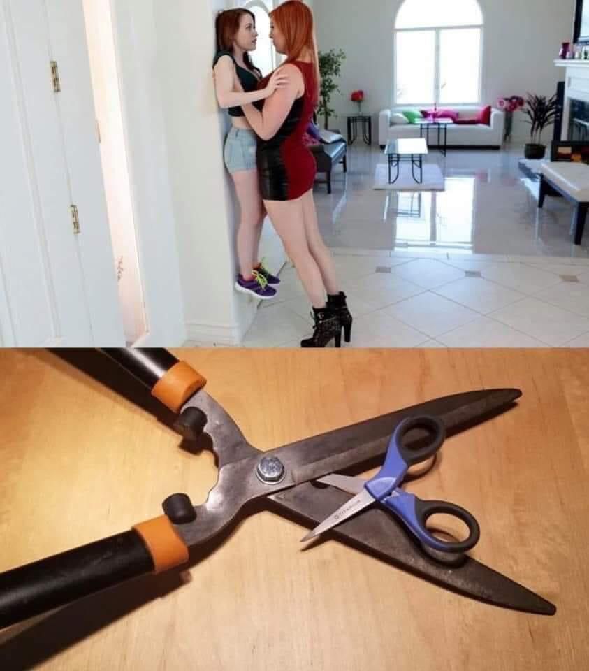 Scissors are sharp be careful