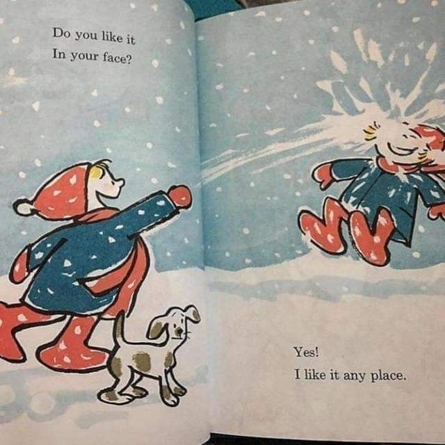 THE DOG IS TERRIFIED
