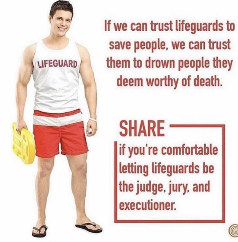 As a lifeguard I'm down