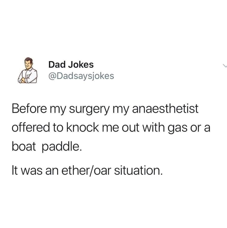 A dad joke for you guys