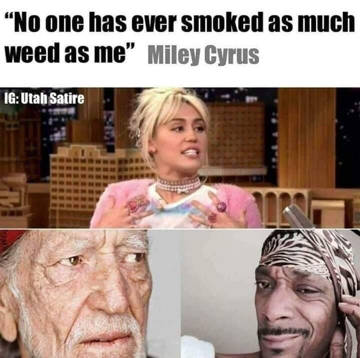 Get outta here, Miley.