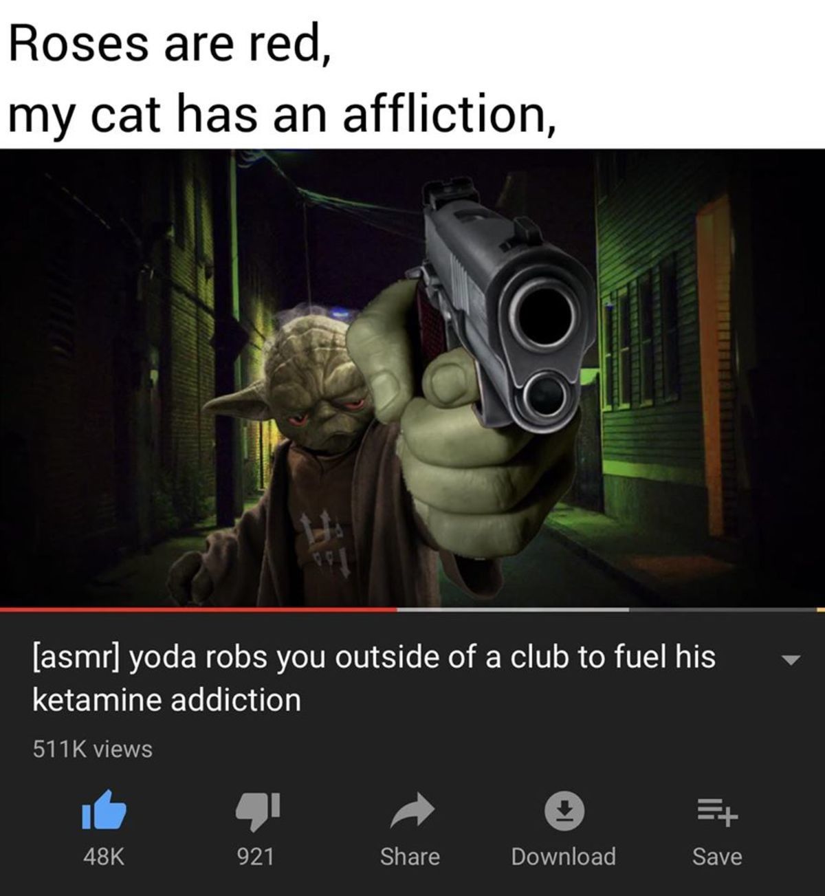Drugs I need, rob you I must