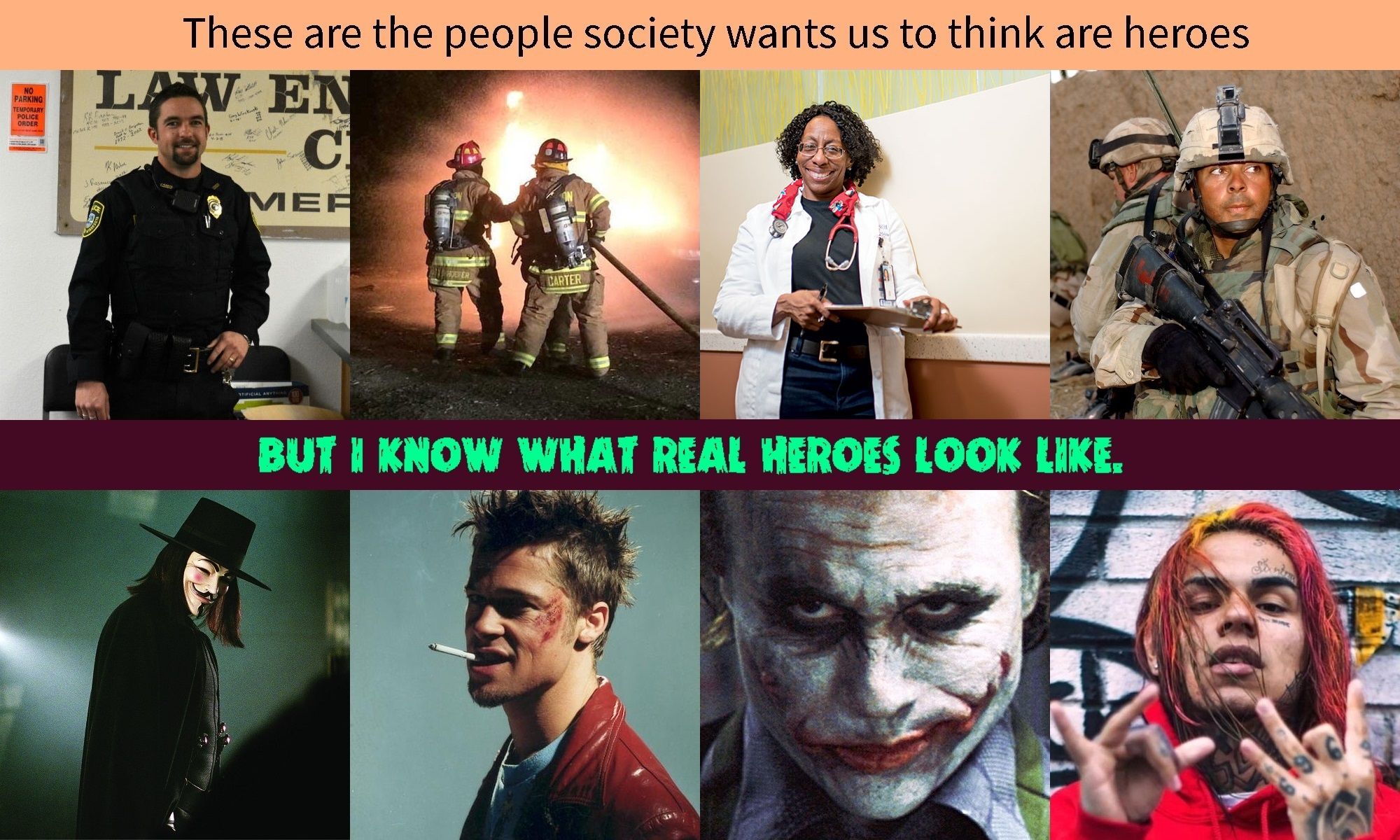 the only ones who could fix society are the ones hurt by society