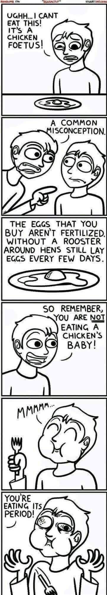 Won't see the eggs the same way as I used to before