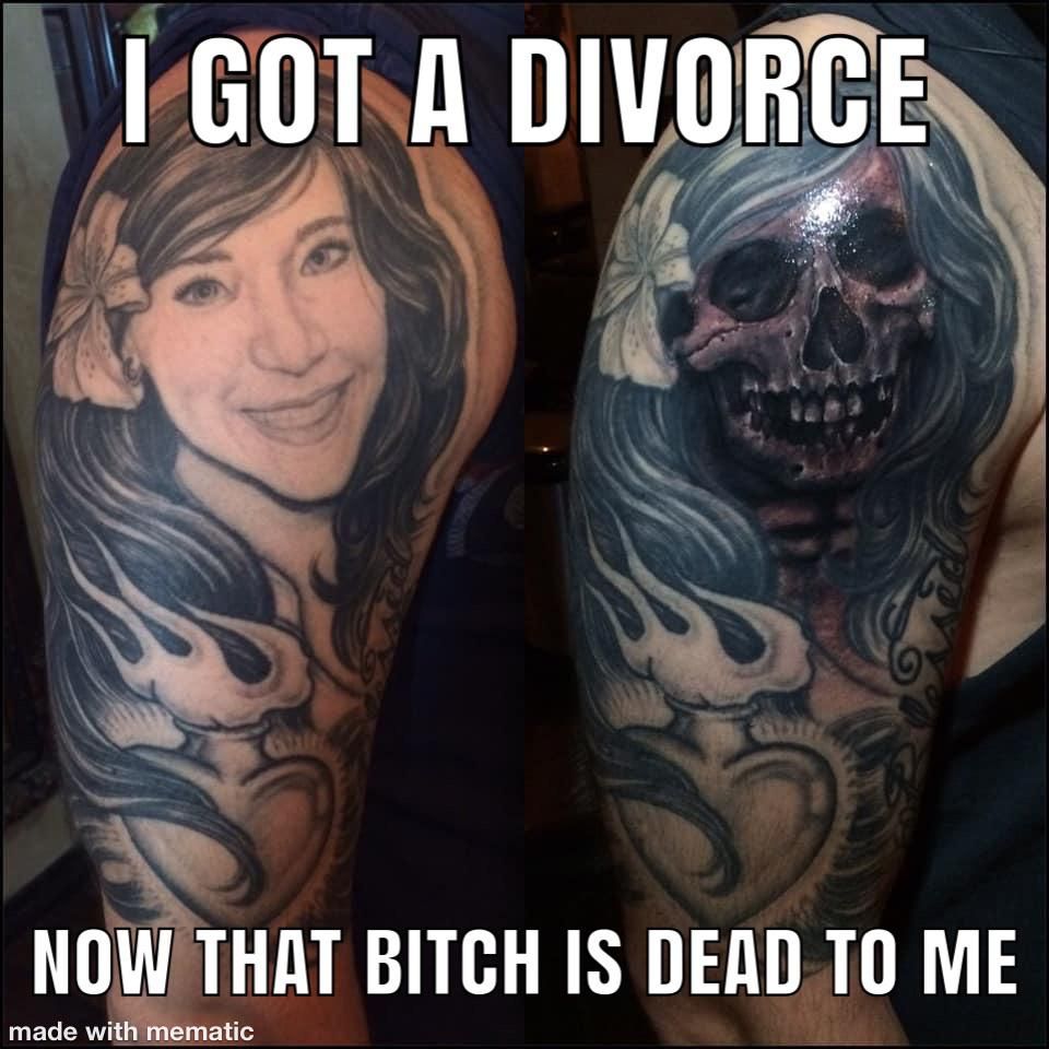 Cover up your ex wife’s face 101