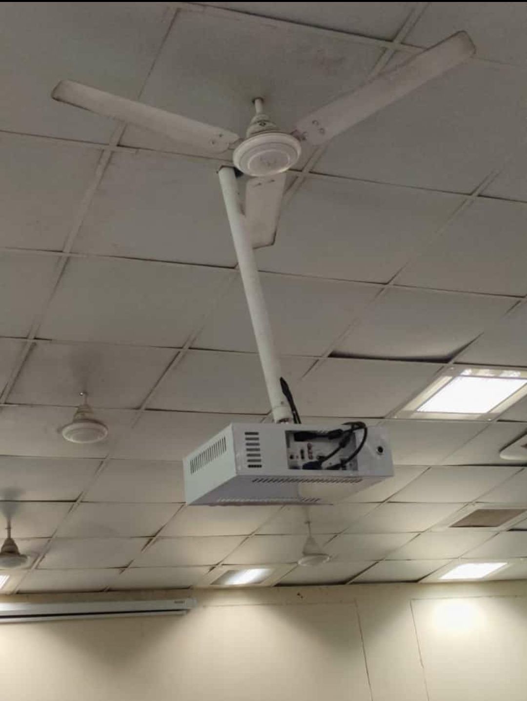 I'm studying in an engineering college. This is the ceiling of our classroom.