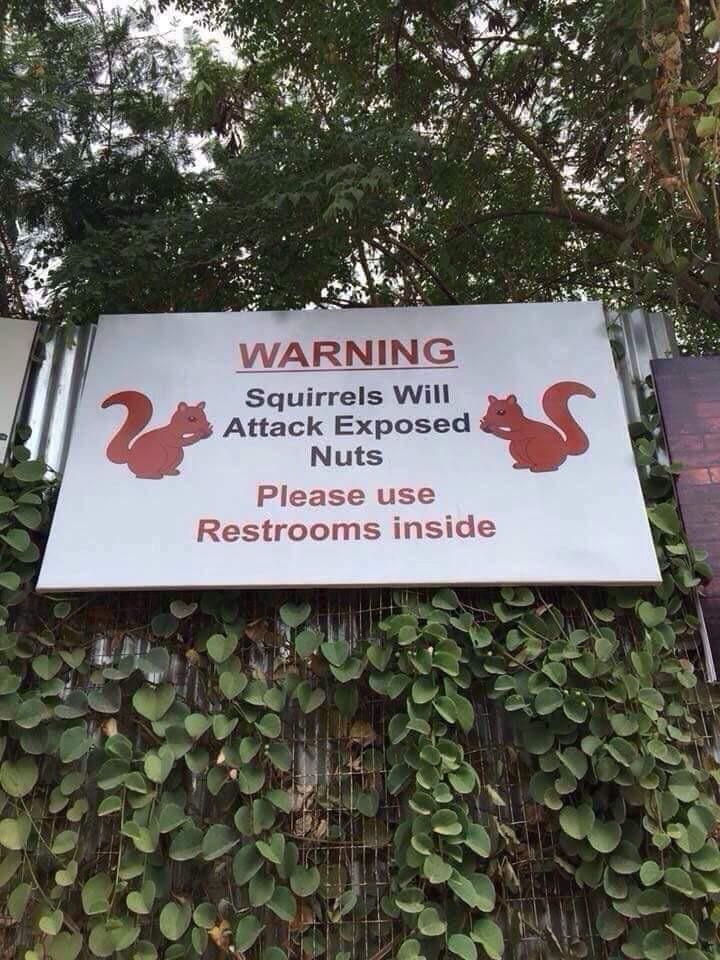 most effective signboard to deter outdoor urination.