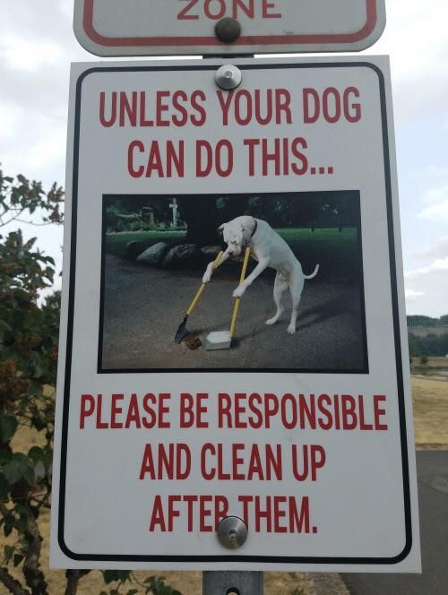 This sign at the local park