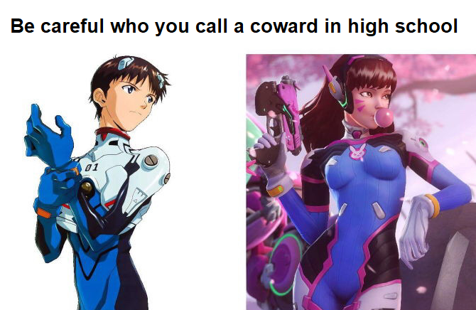 Get in the damn battle Shinji