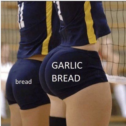 Garlic bread is so extra