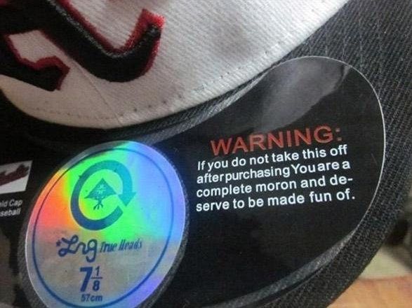 Some product warnings make more sense than others