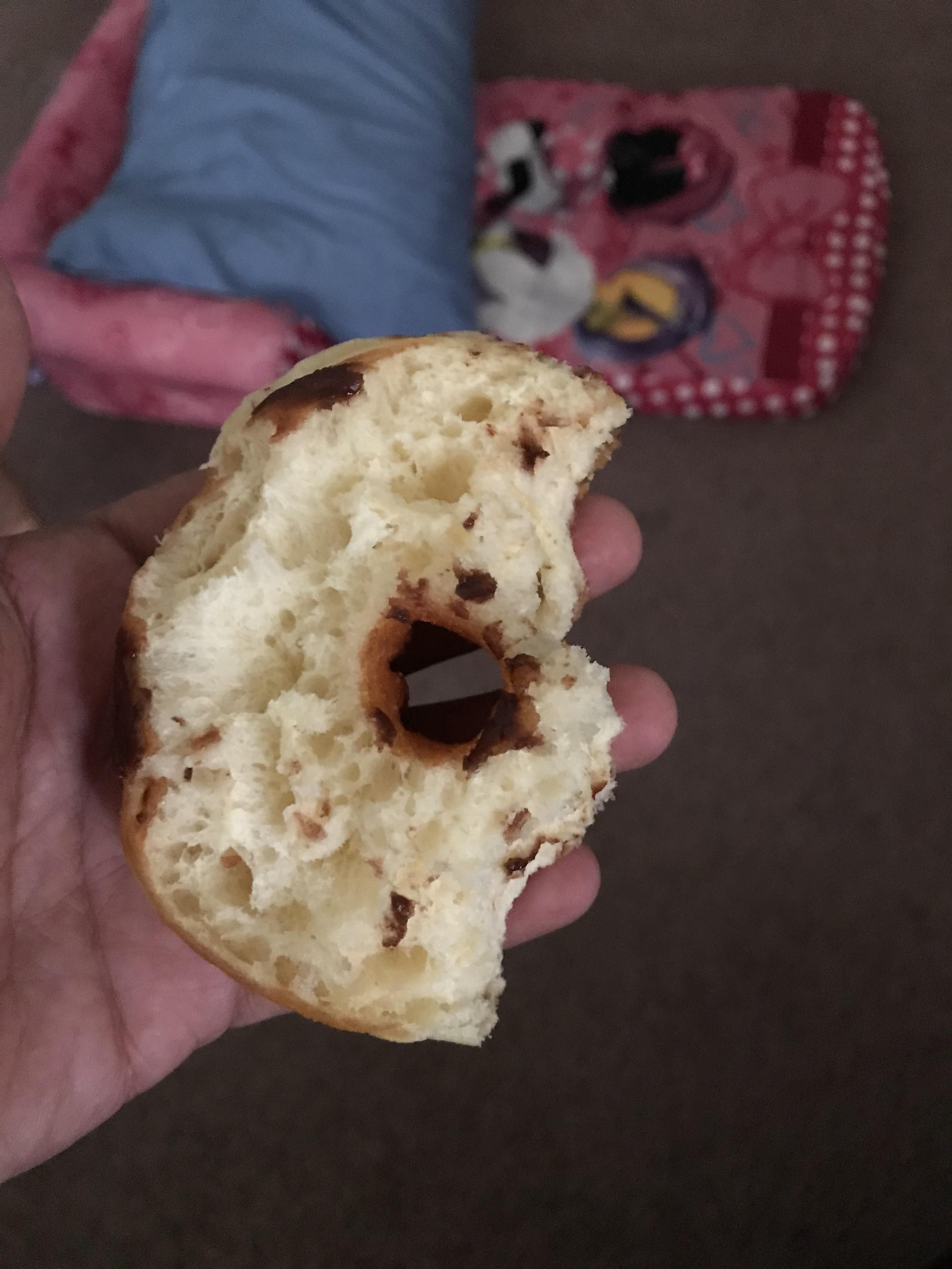 Told my daughter she could have a chocolate donut, but she has to give me half. I need to be more specific next time.