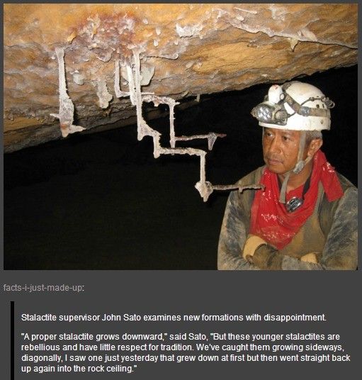 Stalagmites don't pull this BS