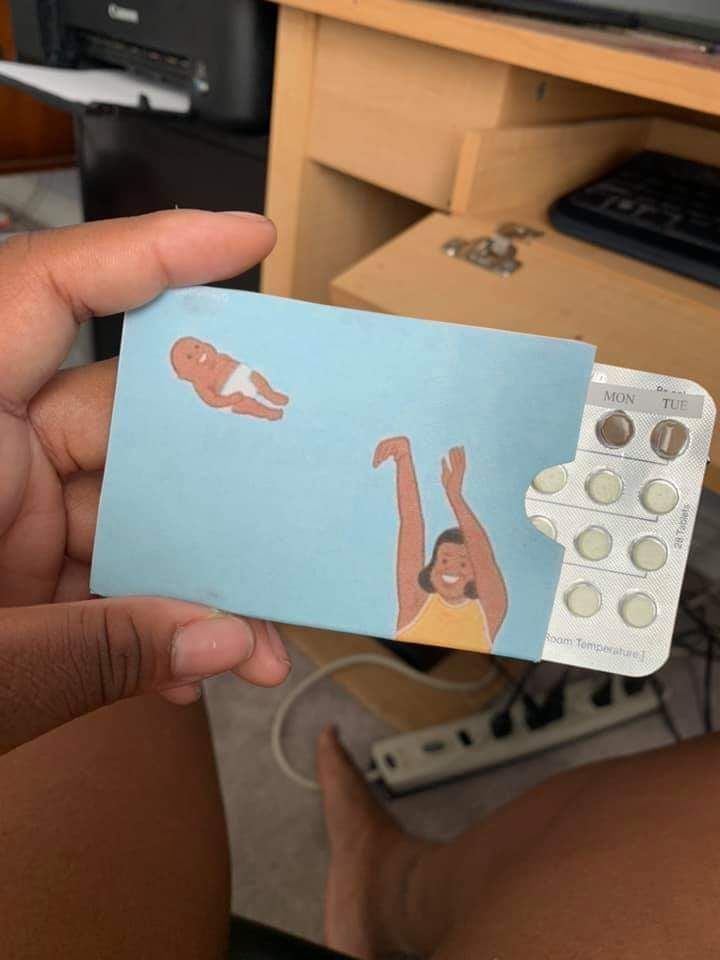 I decorated my birth control pack