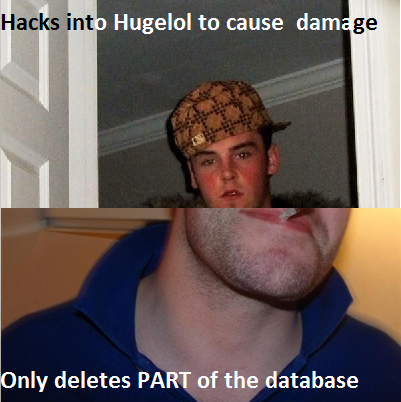 He spared the other part of the database.