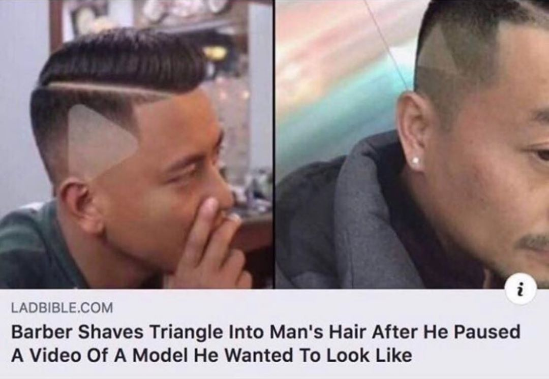 The wrong haircut