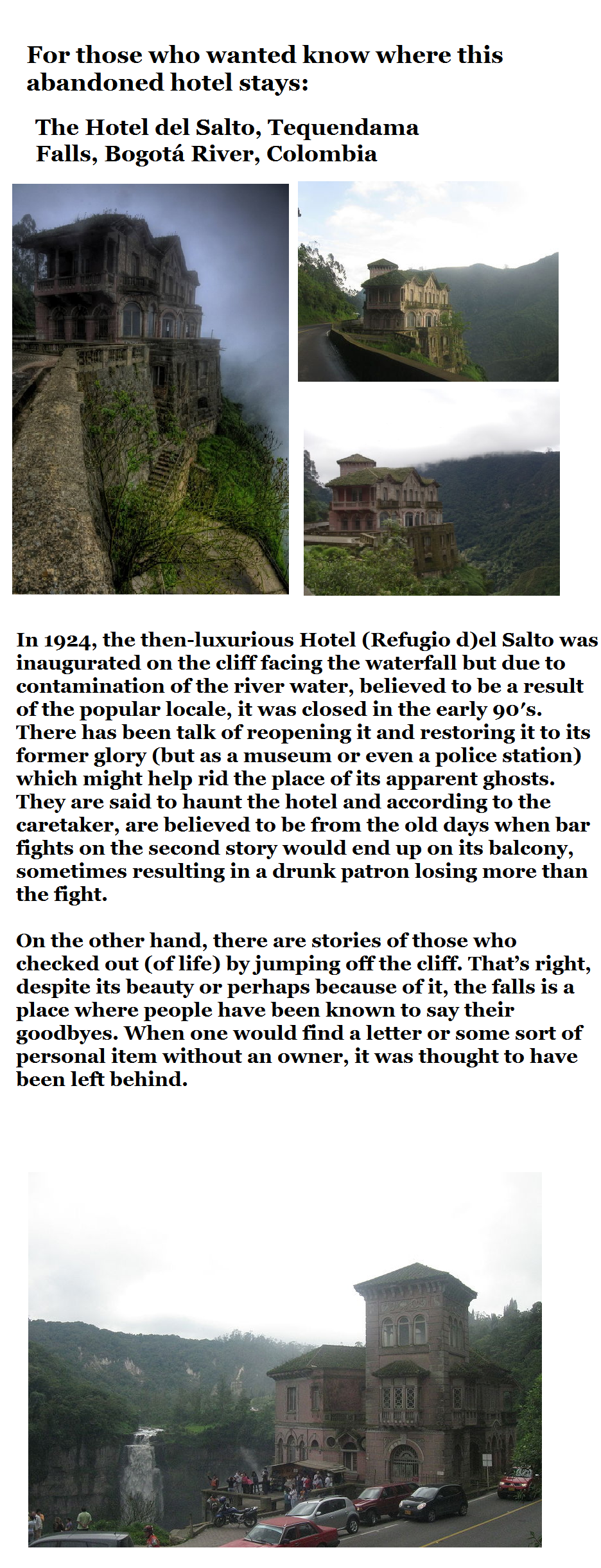 For those who wanted know: The Hotel del Salto