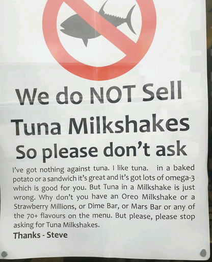 but I want my Milkshake!
