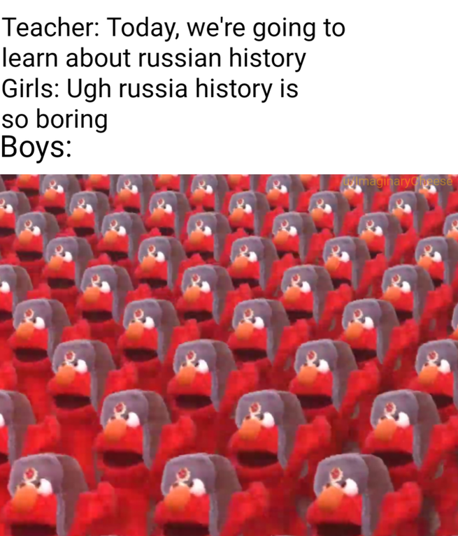 (starts humming USSR anthem)