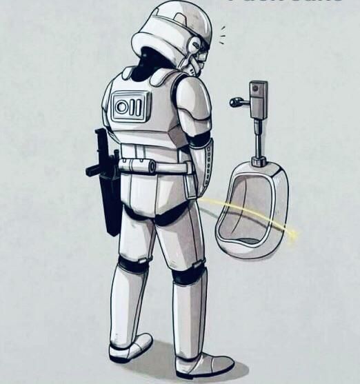 Stormtroopers always miss ...!