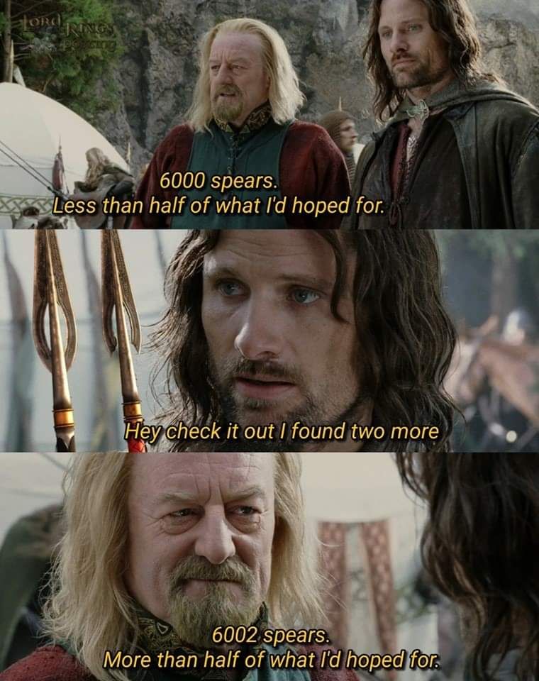 man that is so timely, hot damn Aragorn with the SAVE
