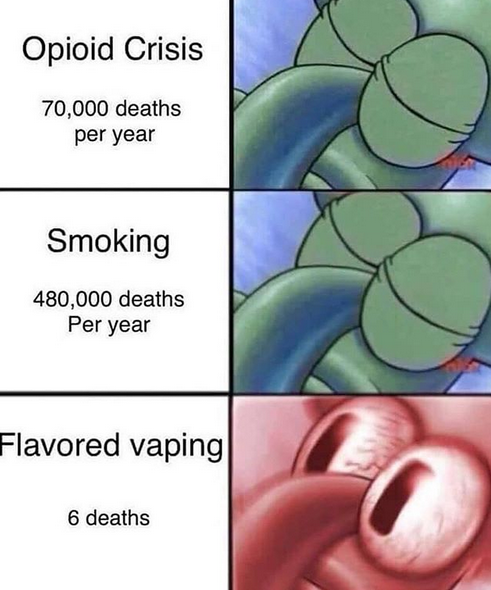 Ban the vapes you guise.