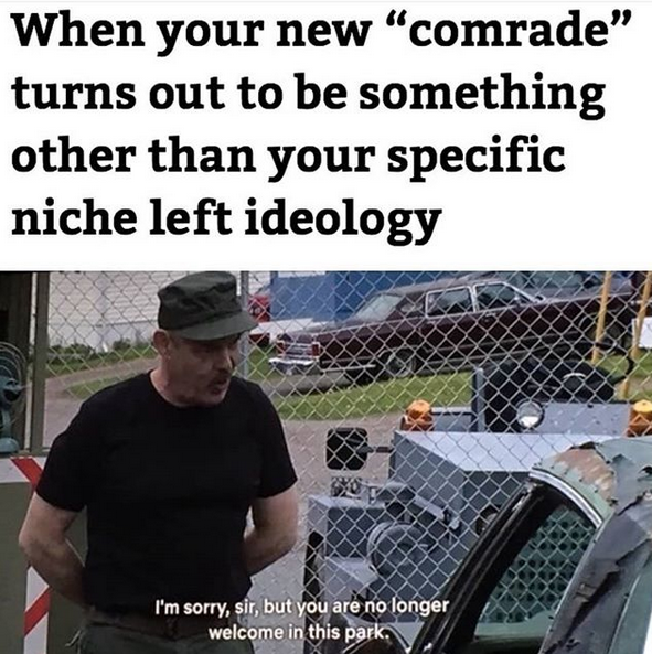 Smh fake comrades these days.