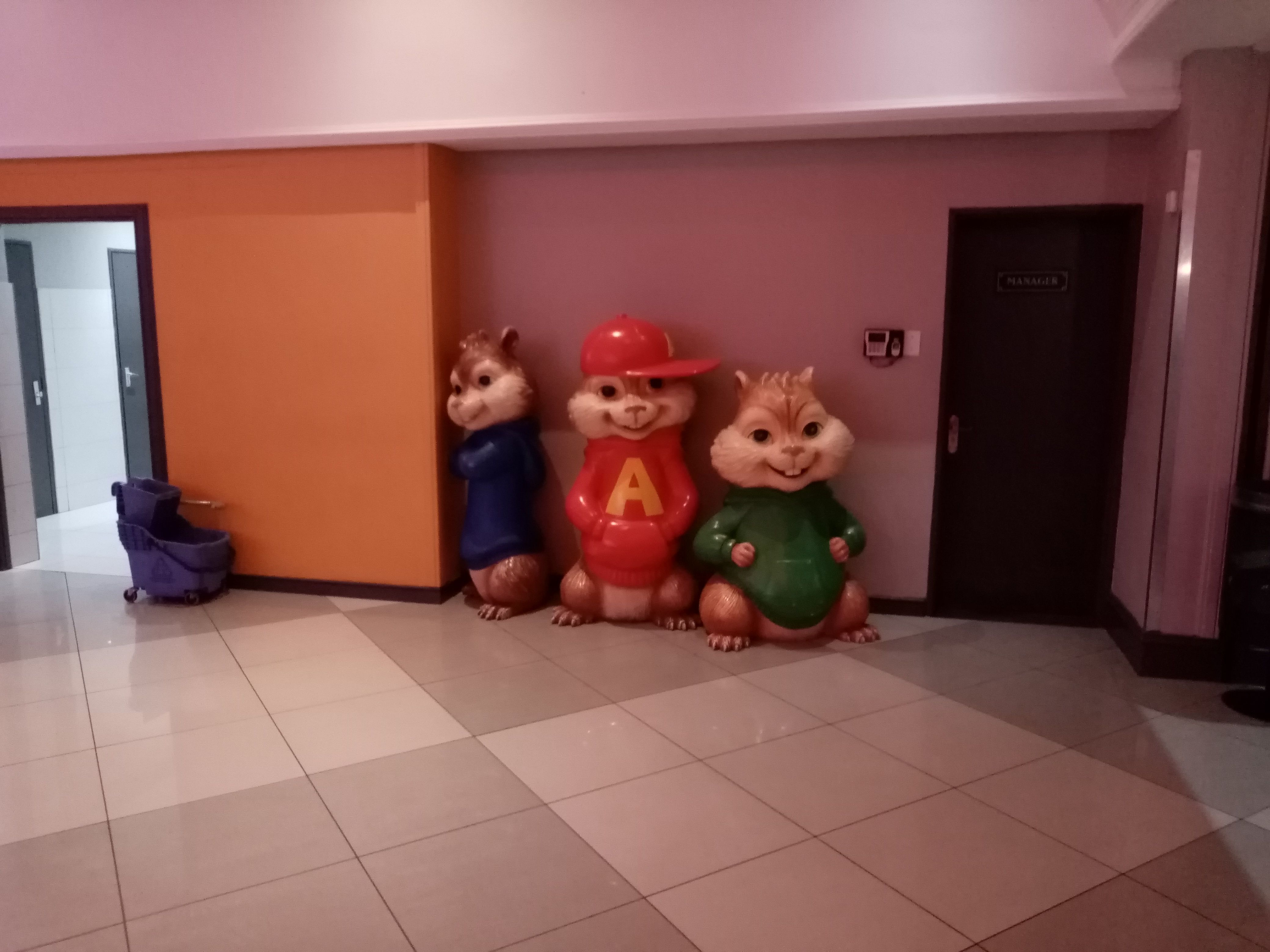 Even going to the movies while away on holiday, I can't escape the godawful Chipmunk meme