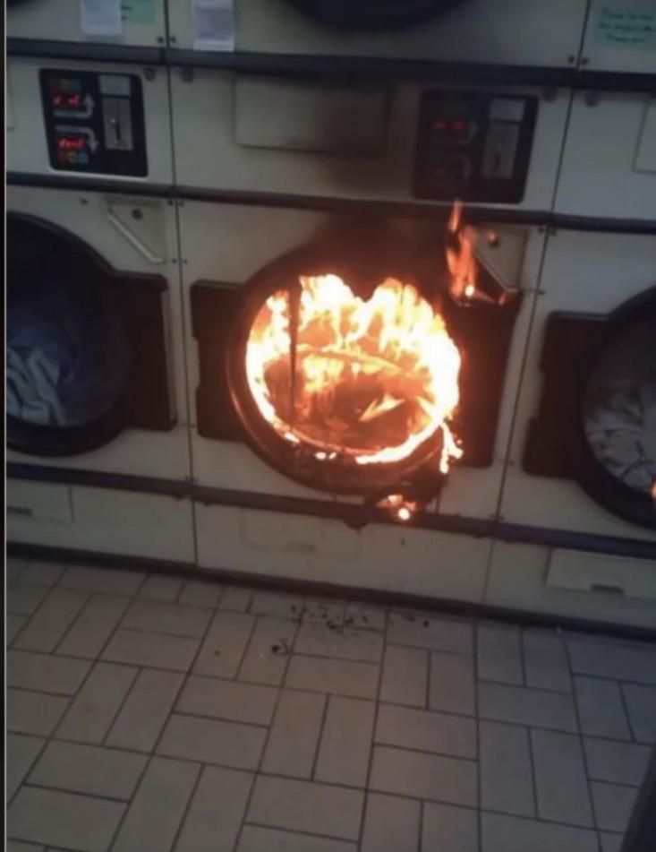 Don’t use the super heat option on dryers in China