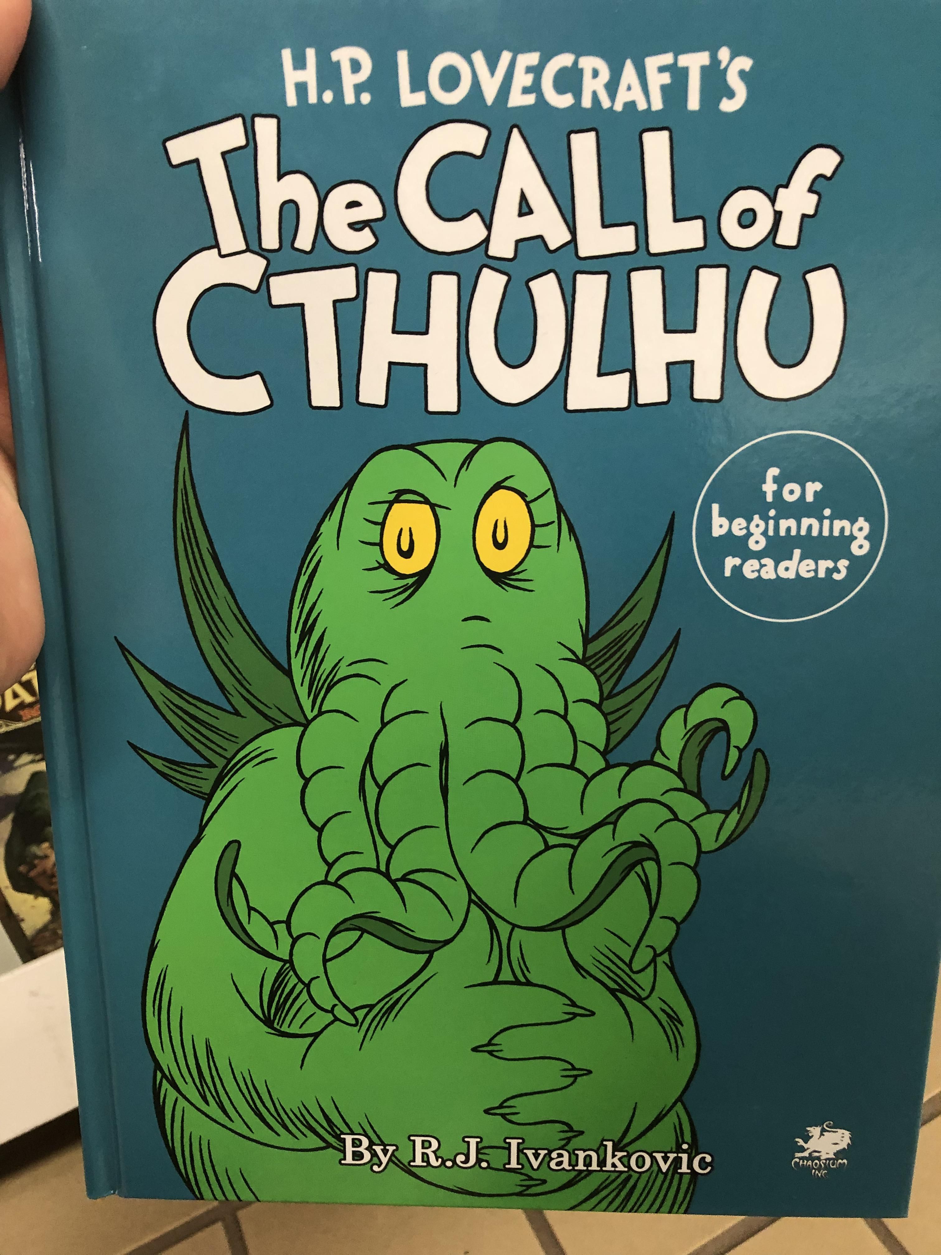 Call of Cthulhu, but with Dr. Seussian rhyming and pictures