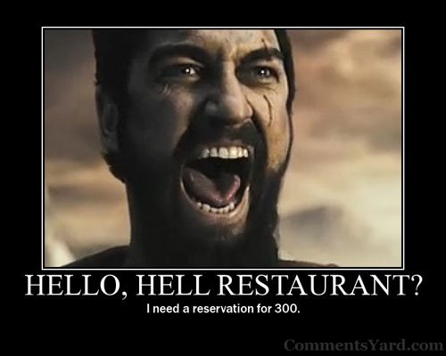 Leonidas the generous inviting to dinner